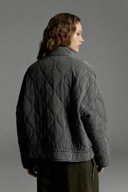 Damen Steppjacke Kyrie mit hohem Kragen und Taschen 3