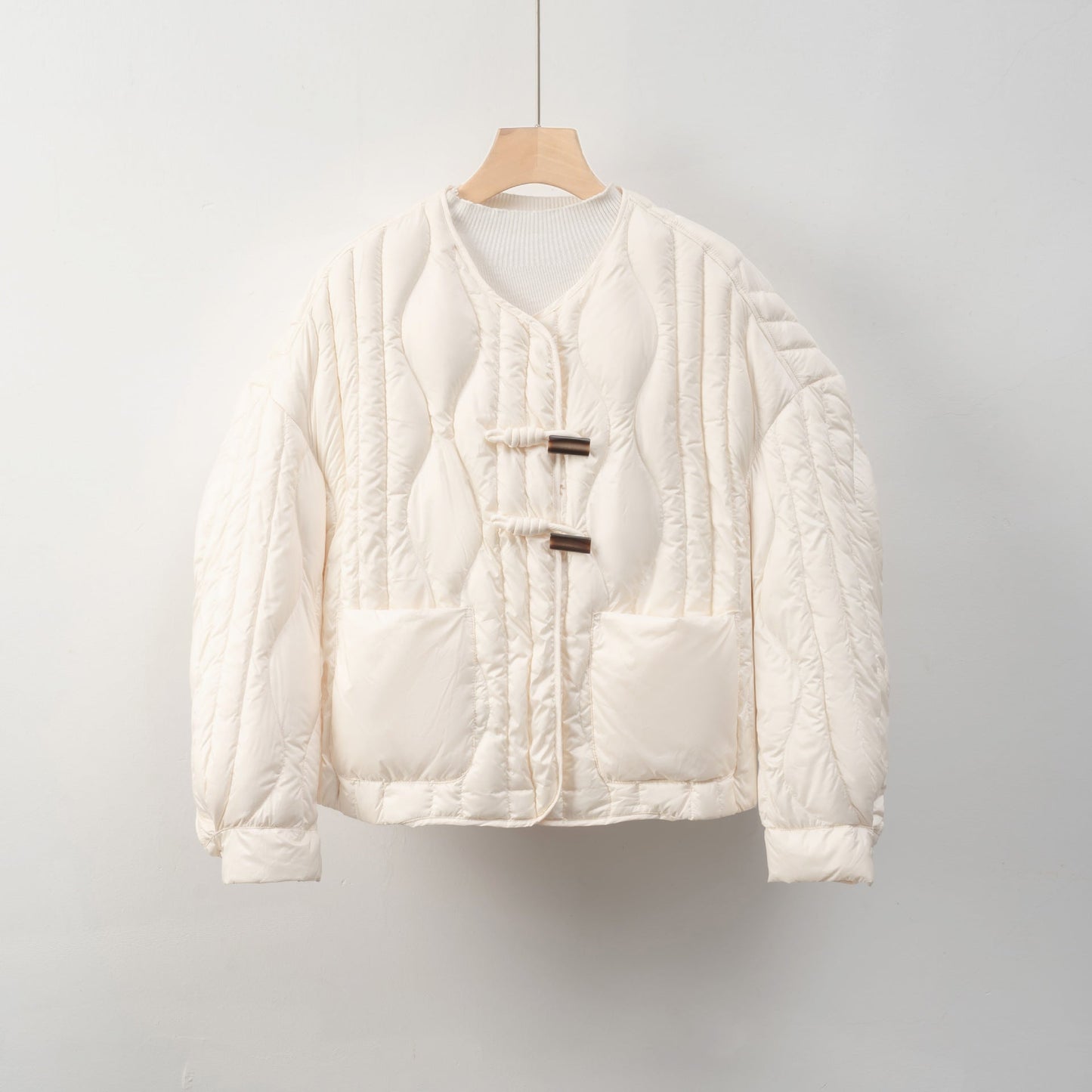 Damen Steppjacke mit Knopfverschluss | Warme Winterjacke 3