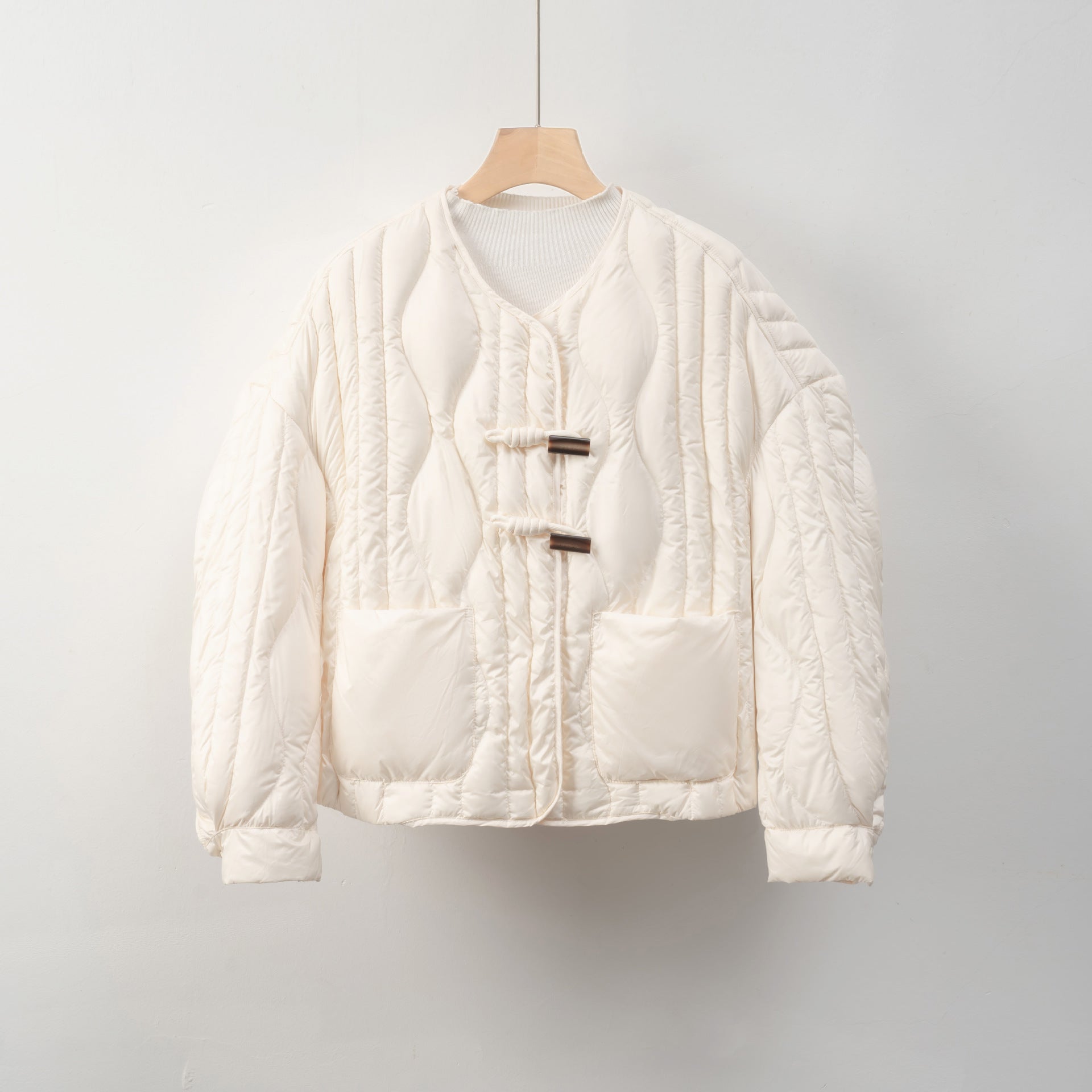 Damen Steppjacke mit Knopfverschluss | Warme Winterjacke 3