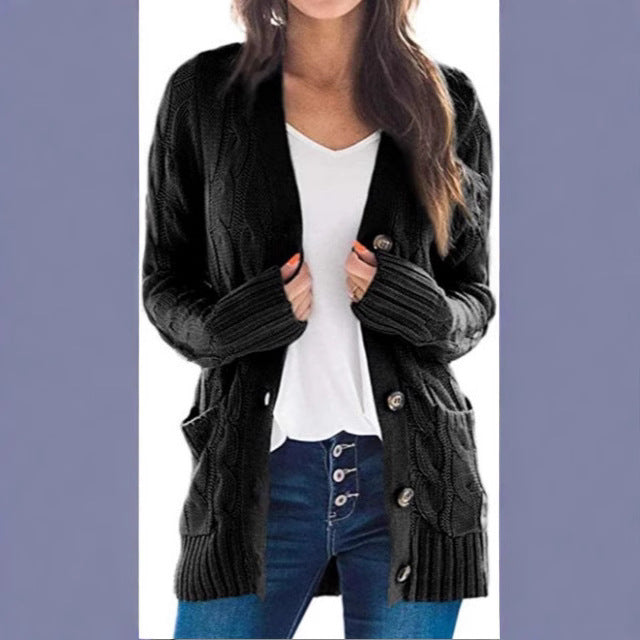 Damen Strickjacke EB | Elegante Übergangsjacke mit Taschen 3