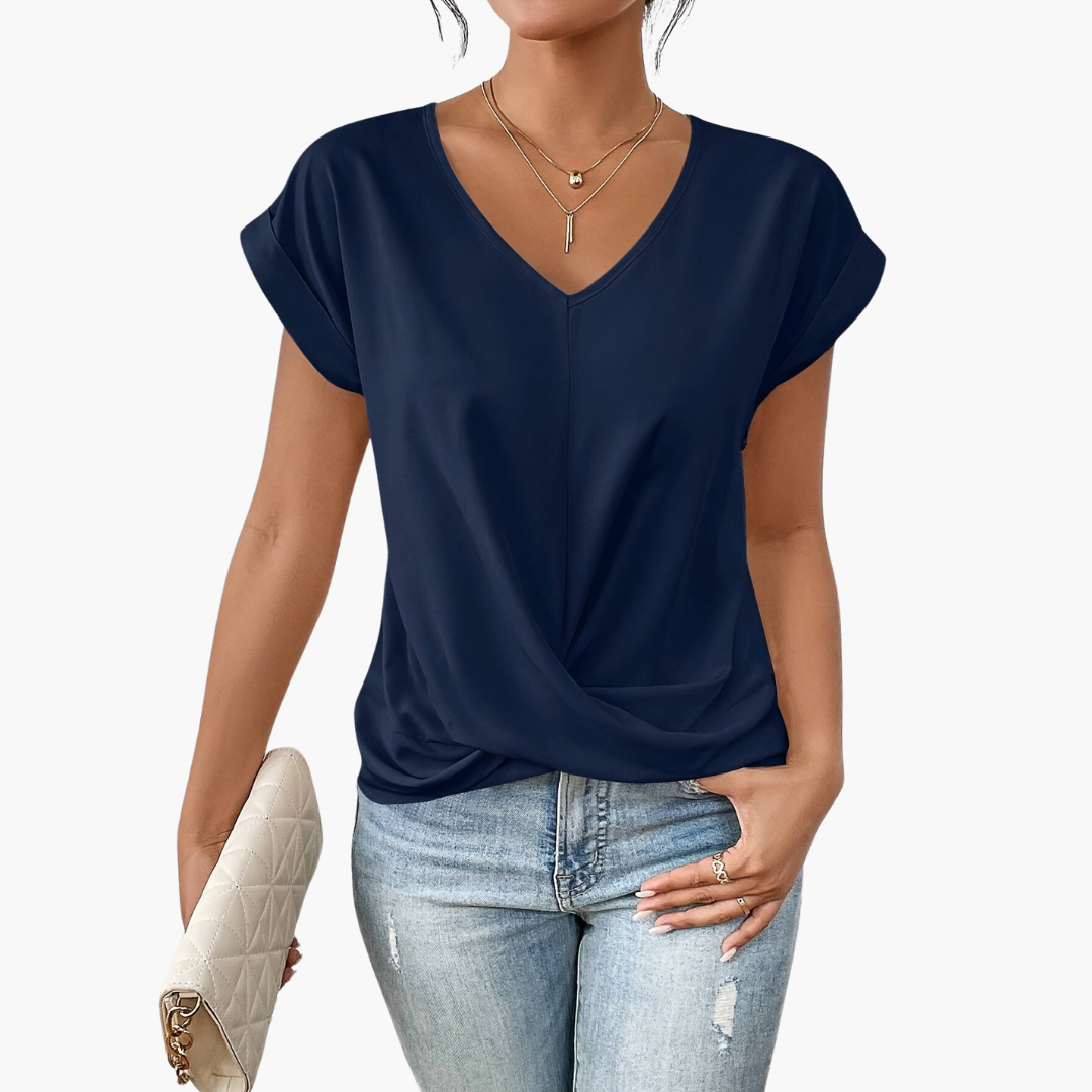 Damen T-Shirt mit Herz-Ausschnitt | Lässiges Sommeroberteil 3