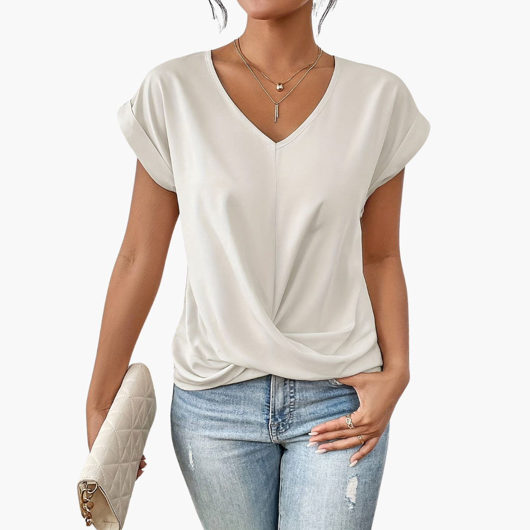 Damen T-Shirt mit Herz-Ausschnitt | Lässiges Sommeroberteil 4