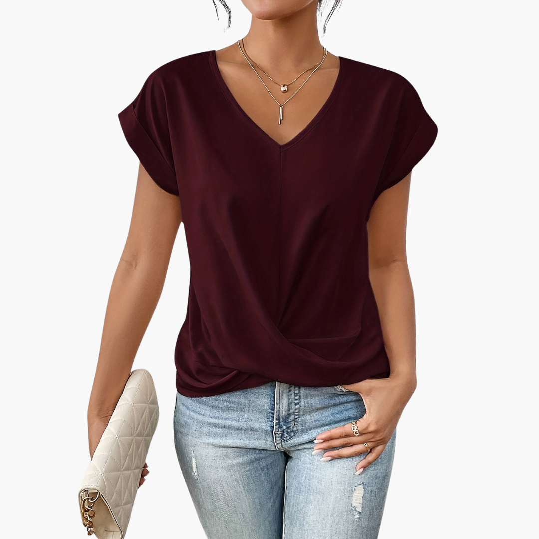 Damen T-Shirt mit Herz-Ausschnitt | Lässiges Sommeroberteil 7