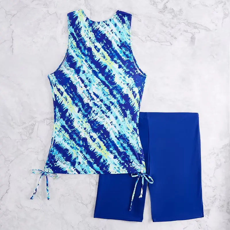 Damen Tankini Set mit Knie Shorts | Bademode 3