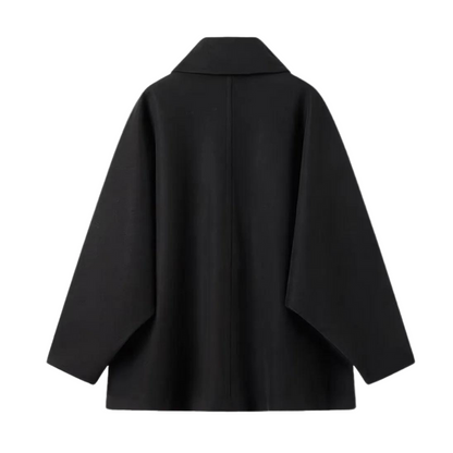 Damen Übergangsjacke Selina | Oversized Mantel mit Knopfverschluss 2