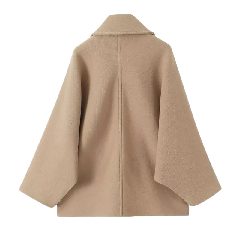 Damen Übergangsjacke Selina | Oversized Mantel mit Knopfverschluss 3