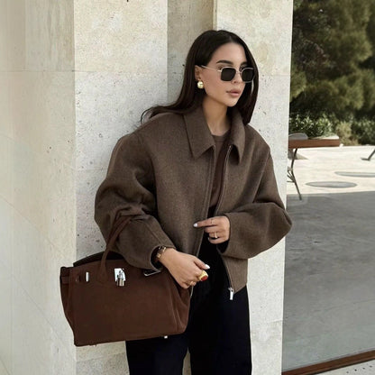 Damen Übergangsjacke mit Reißverschluss und Taschen | Lässig 1
