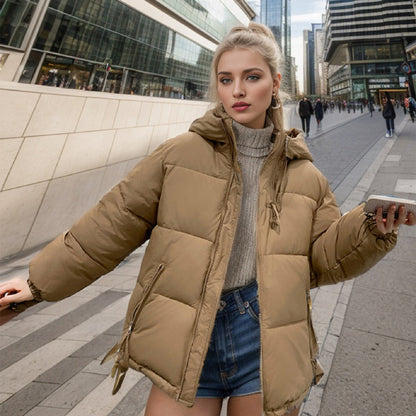 Damen Übergangsjacke mit Steppnähten und Eingrifftaschen 1