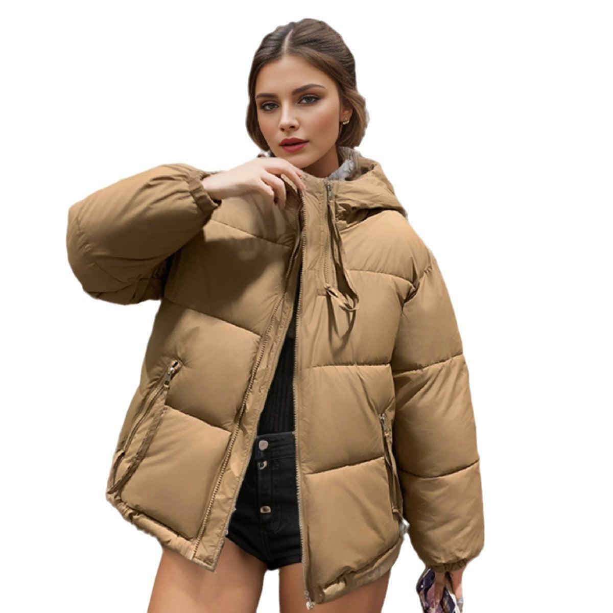 Damen Übergangsjacke mit Steppnähten und Eingrifftaschen 5