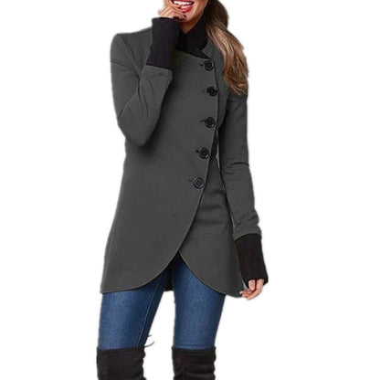 Damenjacke Isabella | Taillierte Übergangsjacke mit Asymmetrischem Verschluss 1