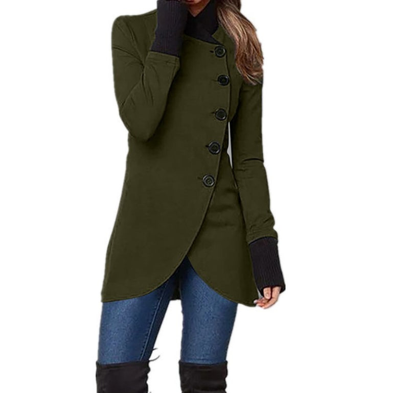 Damenjacke Isabella | Taillierte Übergangsjacke mit Asymmetrischem Verschluss 2