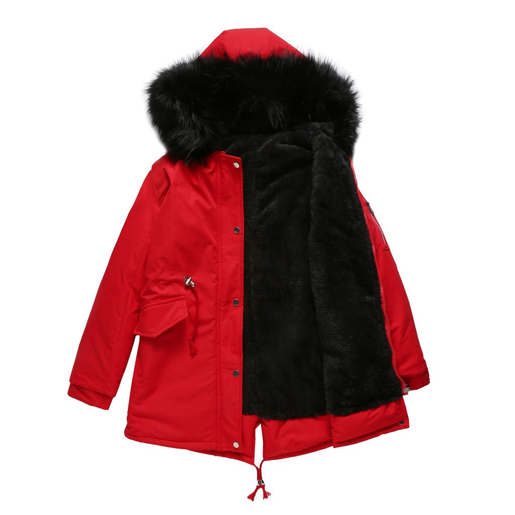 Damenparka mit Kapuze Warm und Winddicht 4