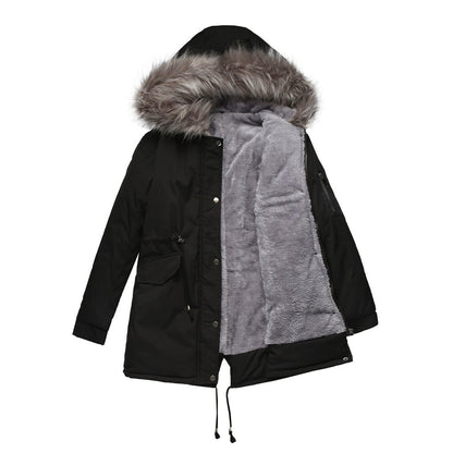 Damenparka mit Kapuze Warm und Winddicht 5