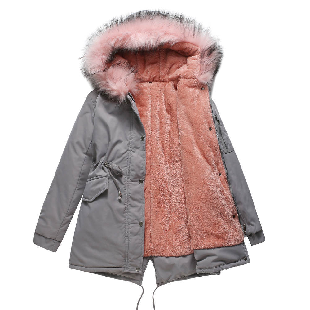 Damenparka mit Kapuze Warm und Winddicht 6