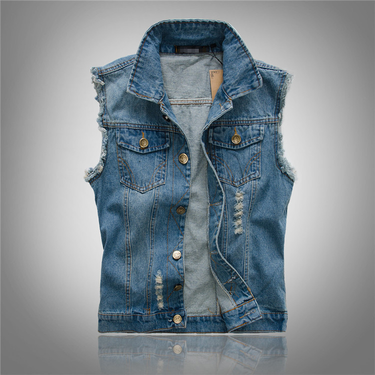 Denim Weste Herren Ärmellos | Streetwear Look für Männer 3