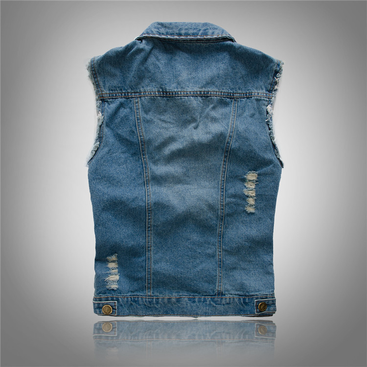 Denim Weste Herren Ärmellos | Streetwear Look für Männer 4