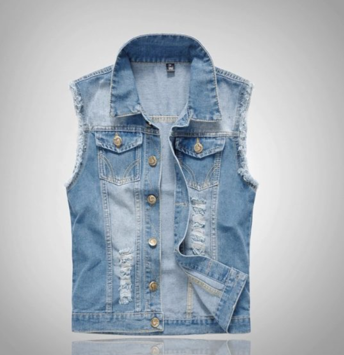 Denim Weste Herren Ärmellos | Streetwear Look für Männer 5