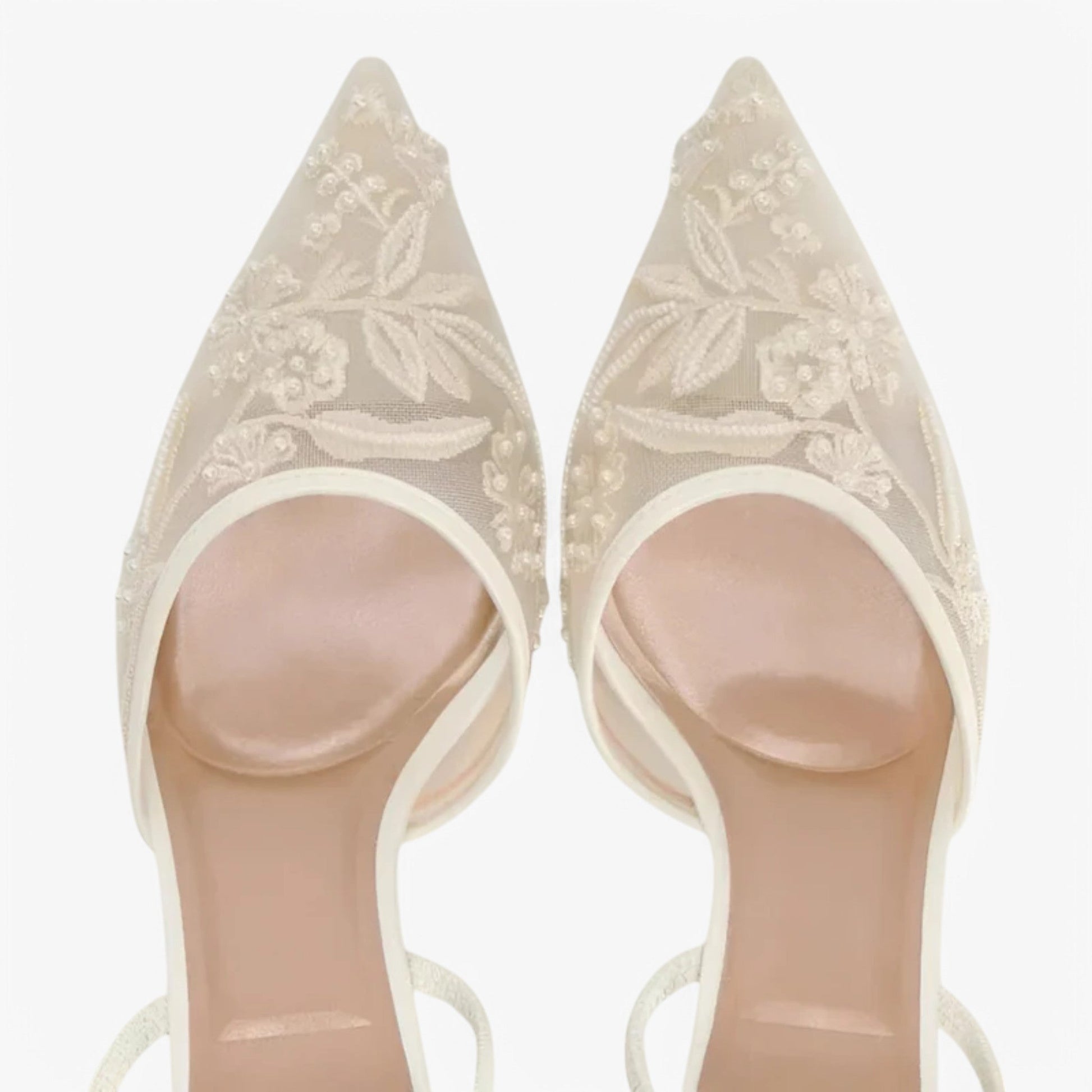 Diana | Elegante spitze Pumps mit Blumenstickerei und Komfort 1
