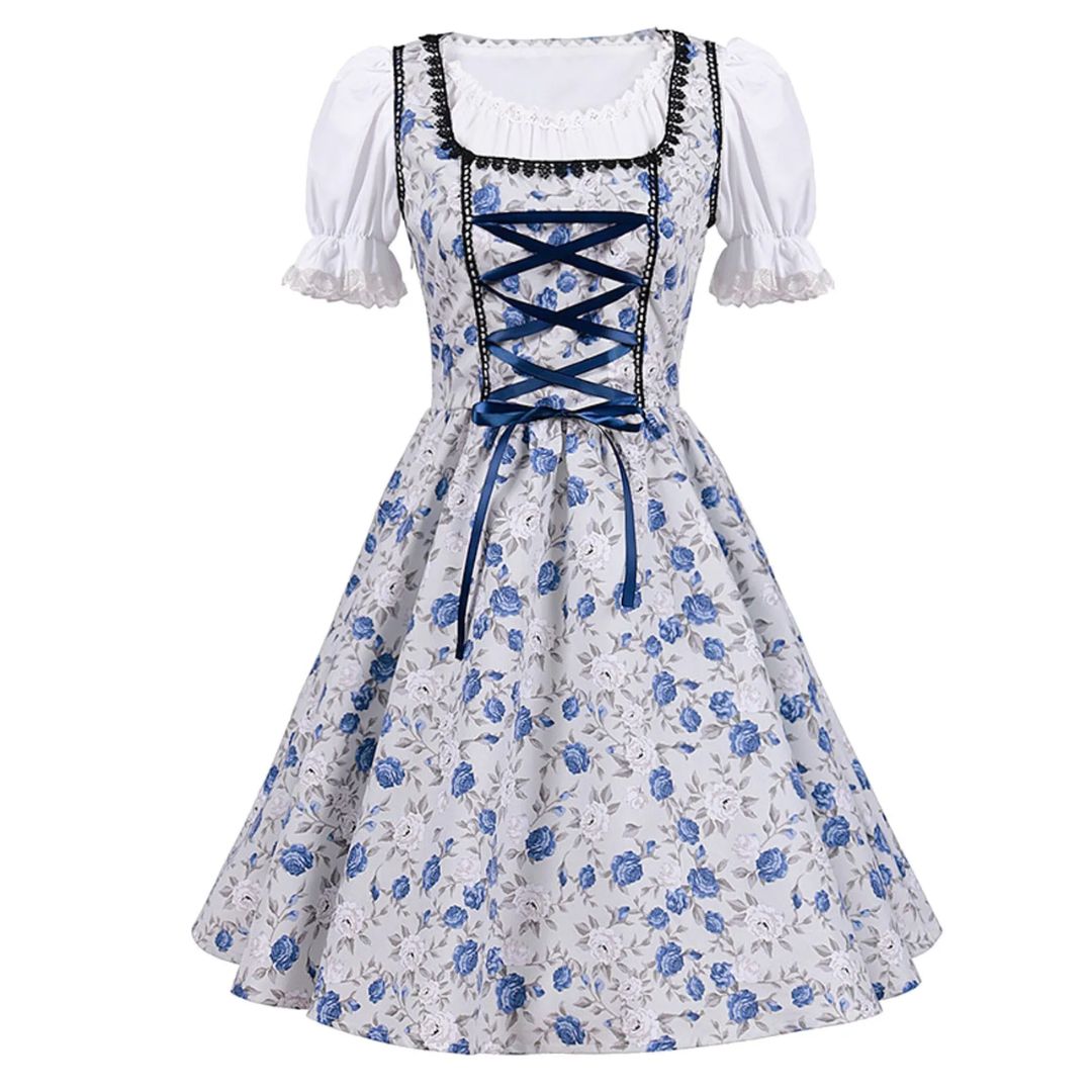 Dirndl Arlene | Traditionelles Oktoberfestkleid mit Schnürung 4