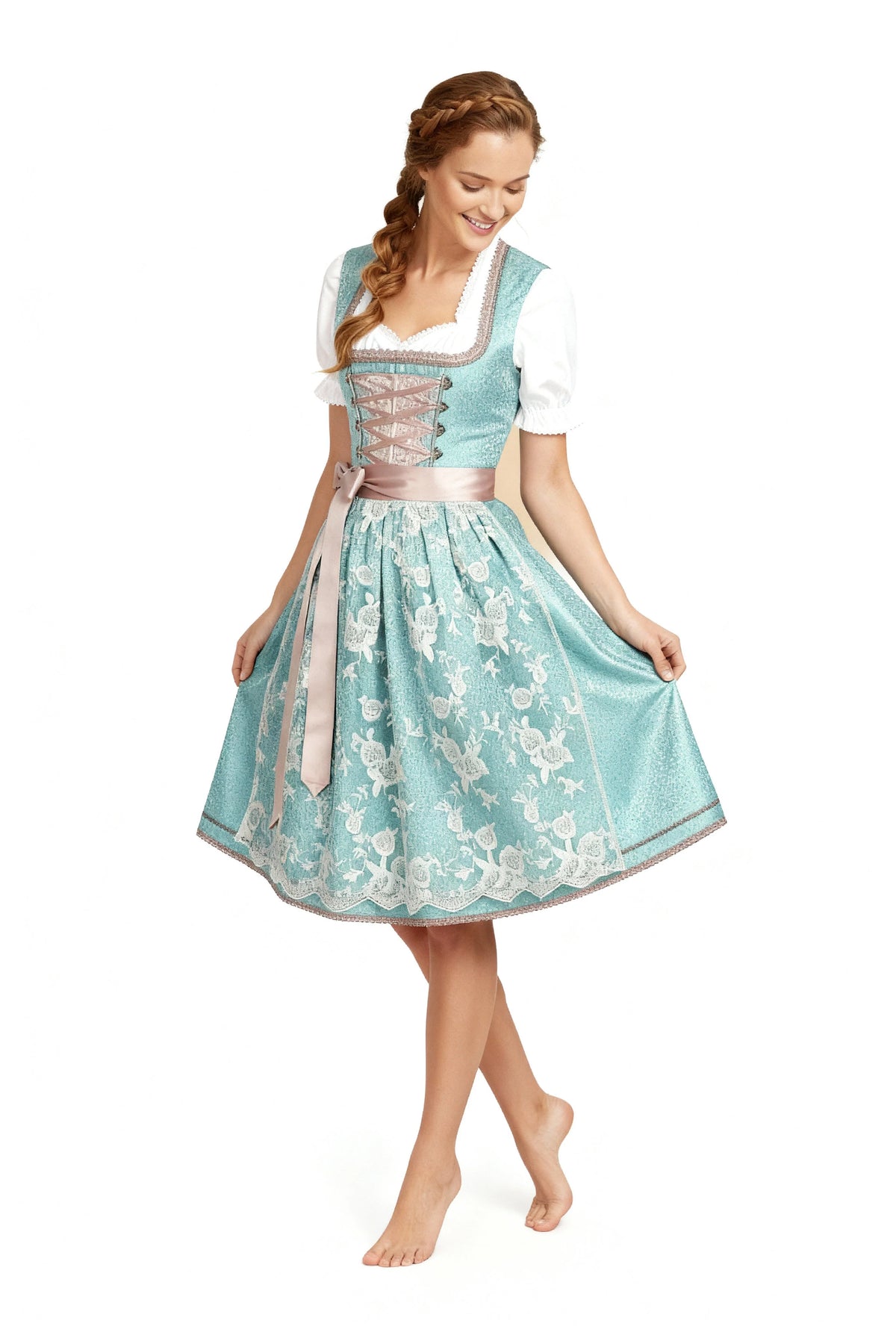 Dirndl Klassisch Damen | Trachtenmode Satin S-2XL 2