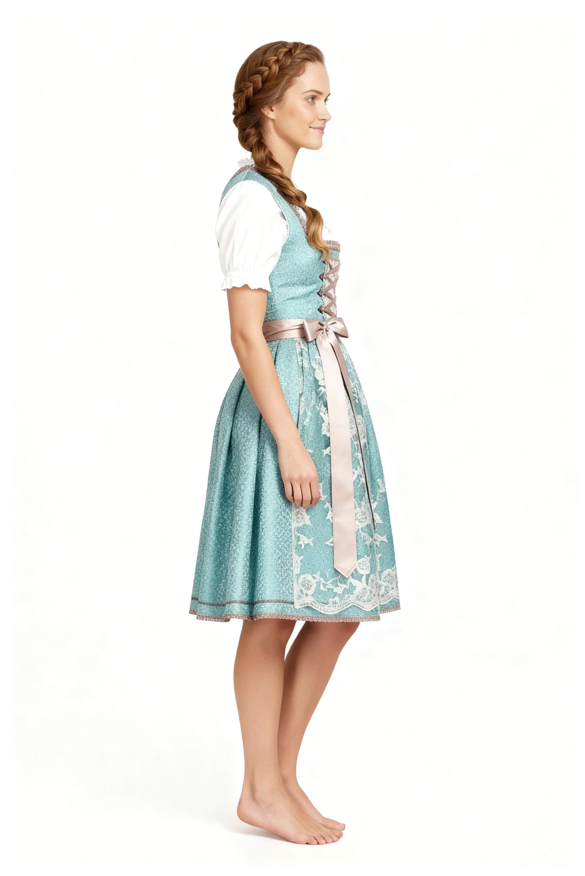 Dirndl Klassisch Damen | Trachtenmode Satin S-2XL 3