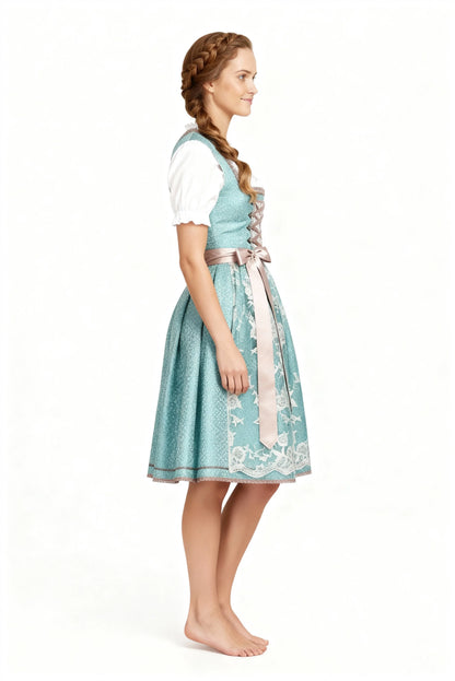 Dirndl Klassisch Damen | Trachtenmode Satin S-2XL 3