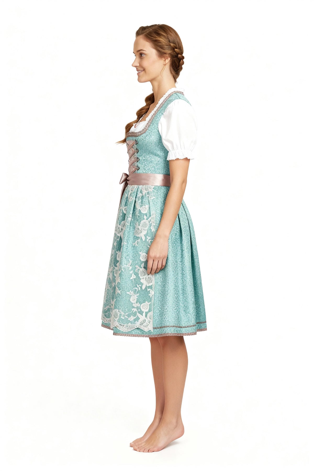 Dirndl Klassisch Damen | Trachtenmode Satin S-2XL 4