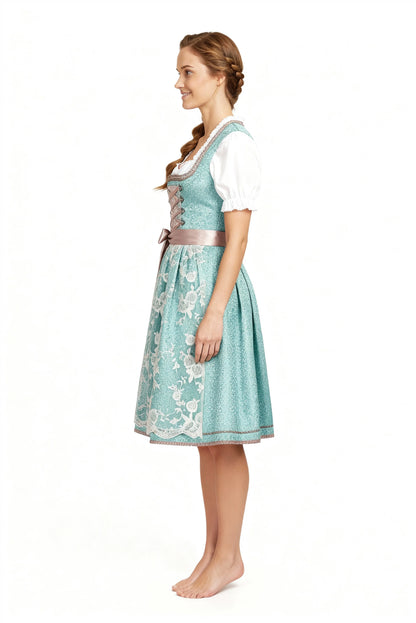 Dirndl Klassisch Damen | Trachtenmode Satin S-2XL 4