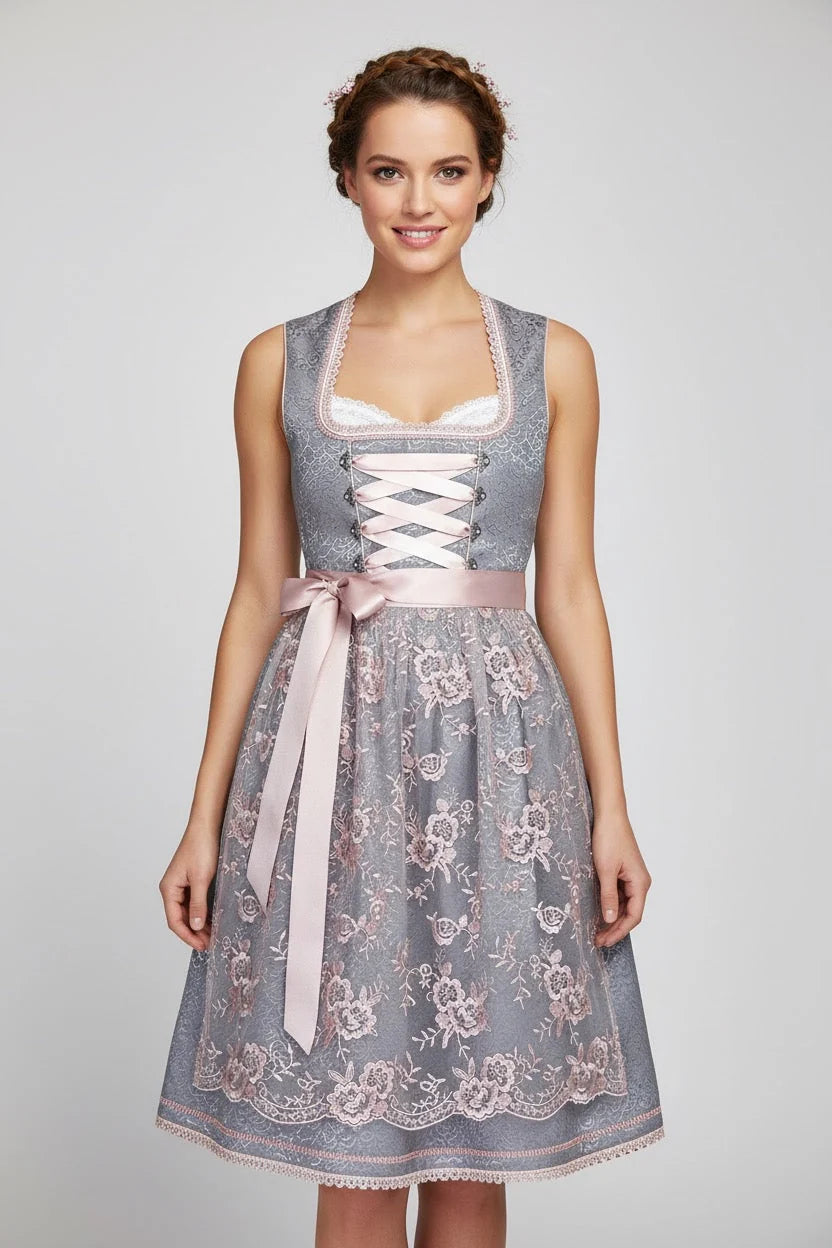 Dirndl Klassisch Damen | Trachtenmode Satin S-2XL 6