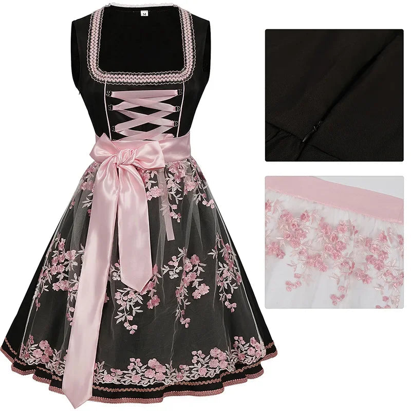 Dirndl Mit Blumenmuster | Traditionelles Trachtenkleid 8