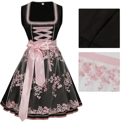 Dirndl Mit Blumenmuster | Traditionelles Trachtenkleid 8