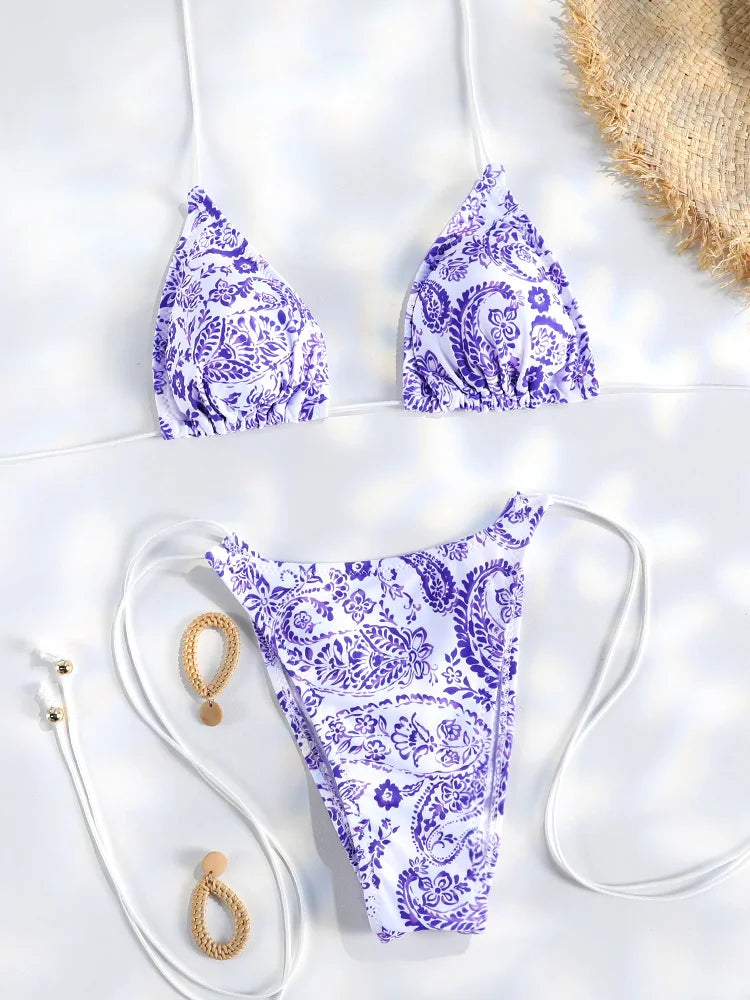 Dreieck Mini Bikini Set | Damen Badeanzug 2