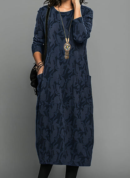 Druckmuster Midi-Tunika-Kleid | Damenmode 2