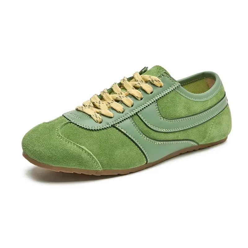 Echte Leder Sneakers | Retro Damen Turnschuhe 10