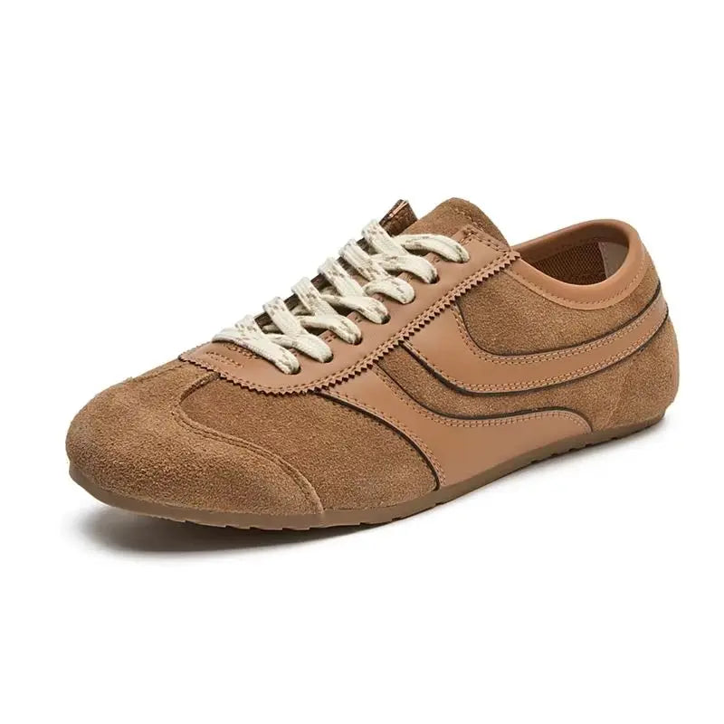 Echte Leder Sneakers | Retro Damen Turnschuhe 5