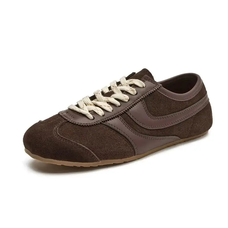 Echte Leder Sneakers | Retro Damen Turnschuhe 9