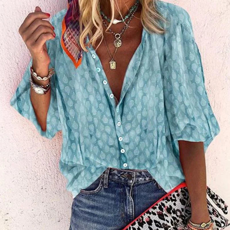 Elegante Damenbluse | Sommer Casual-Bluse 1