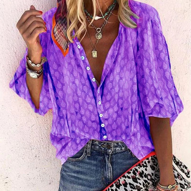 Elegante Damenbluse | Sommer Casual-Bluse 3
