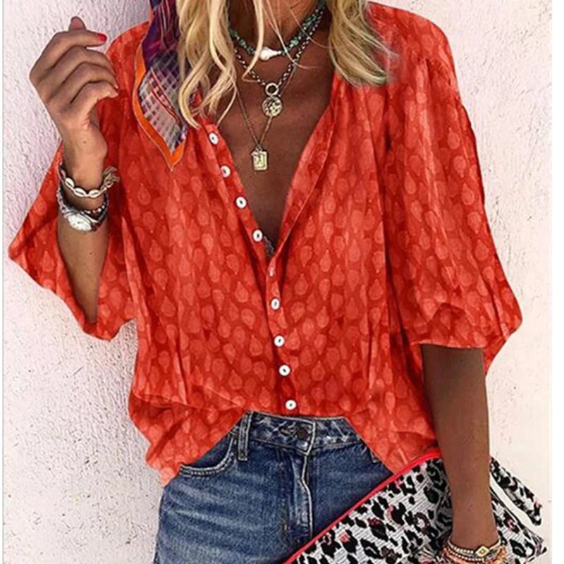 Elegante Damenbluse | Sommer Casual-Bluse 5