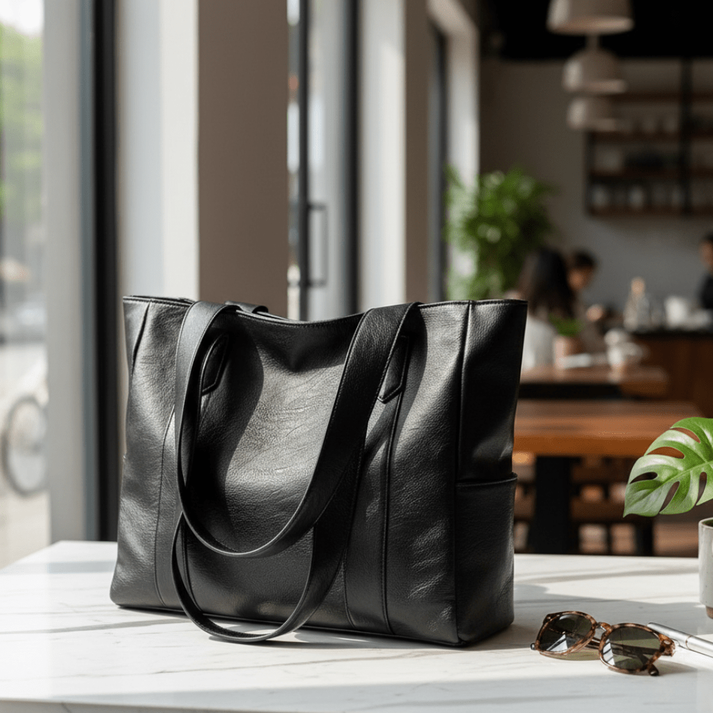 Elegante Leder-Umhängetasche mit Retro-Design 0