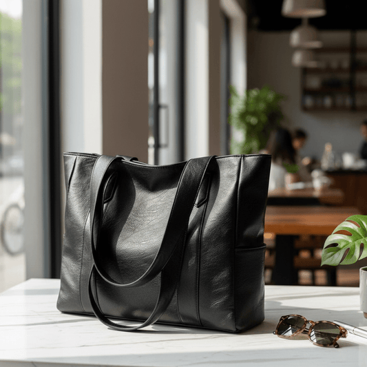 Elegante Leder-Umhängetasche mit Retro-Design 0