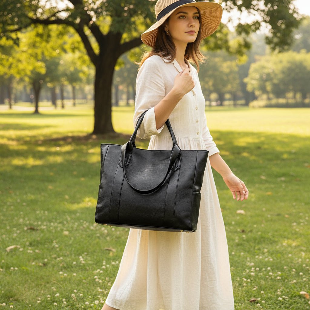 Elegante Leder-Umhängetasche mit Retro-Design 1