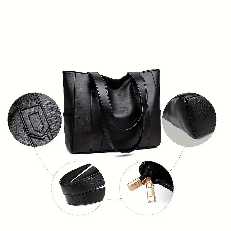 Elegante Leder-Umhängetasche mit Retro-Design 5