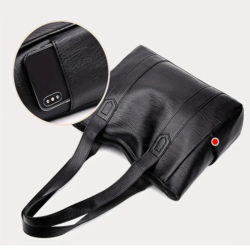 Elegante Leder-Umhängetasche mit Retro-Design 6