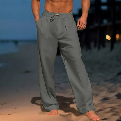 Elegante Leinenhose für Herren | Stilvolle Sommerbekleidung 0