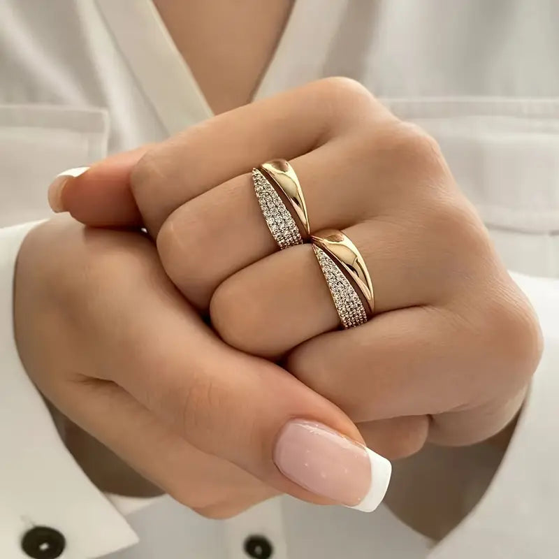 Eleganter Ring mit Funkelnden Steinen | Damen Schmuck 1