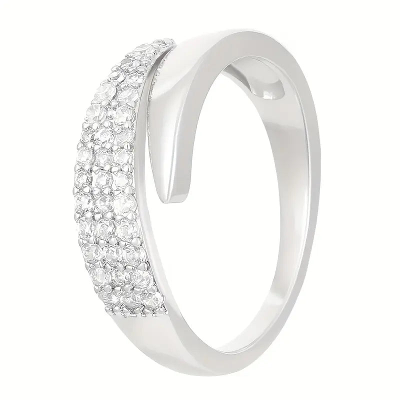 Eleganter Ring mit Funkelnden Steinen | Damen Schmuck 6