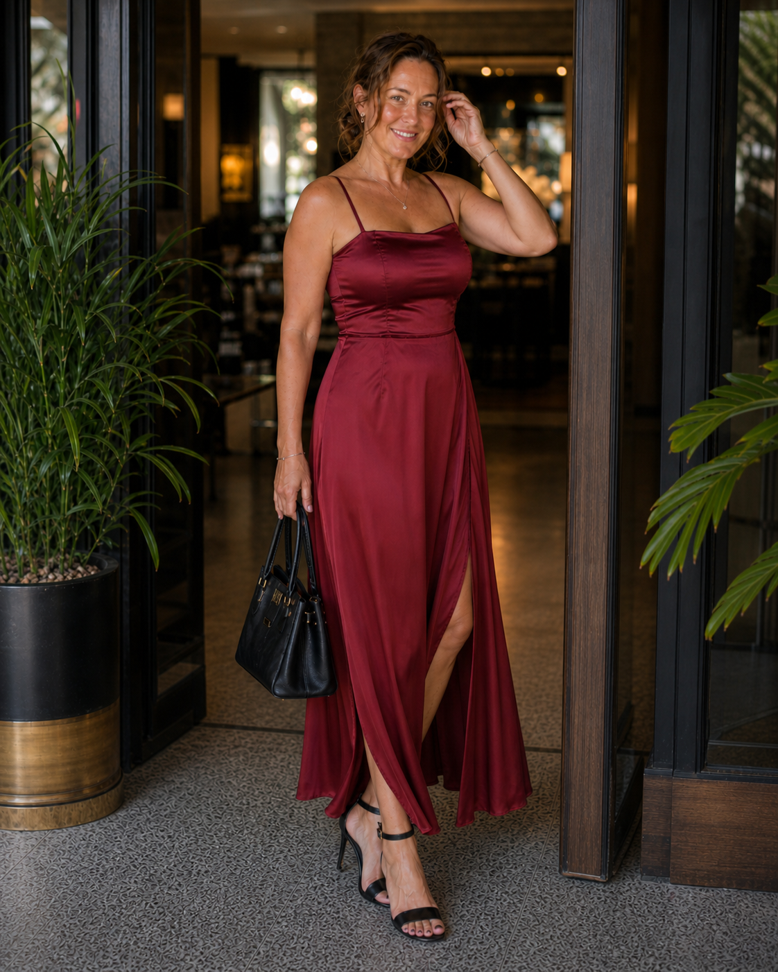 Elegantes Damen-Kleid mit Schlitz | Damenmode 2