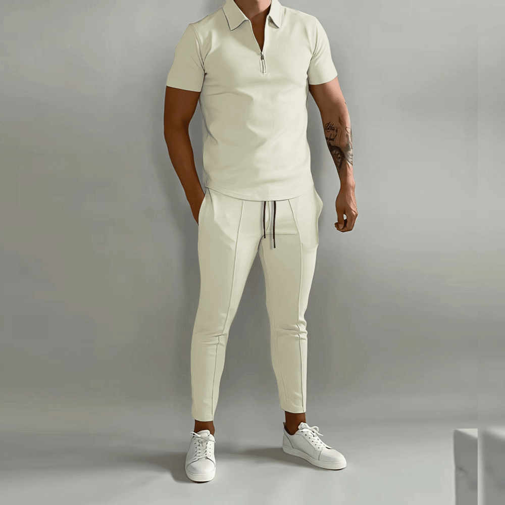 Elegantes Poloshirt und Hose Set für Herren | Smart-Casual Outfit 3