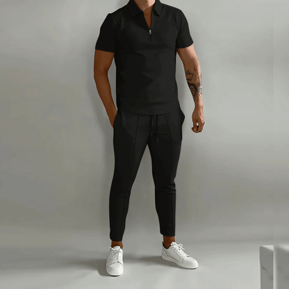 Elegantes Poloshirt und Hose Set für Herren | Smart-Casual Outfit 4